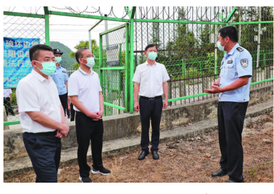 7月18日至19日,市委书记黄汝生深入那坡县,靖西市调研边境疫情防控