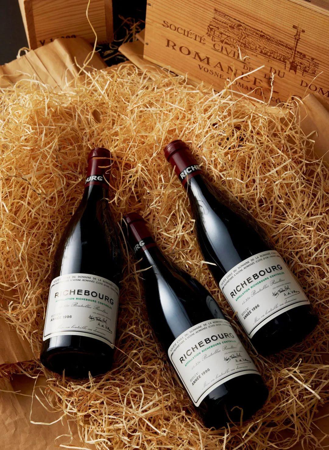 园干红1996年份(三支连号)domaine de la romanée-conti"richebourg"