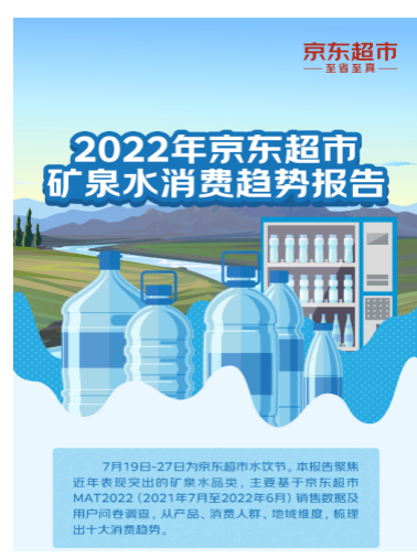 京东超市发布矿泉水年度报告：矿泉水增速超饮用天然水8%  饮用水市场或现逆转？