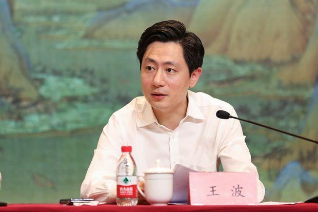 保利文化集团党委书记,总经理王波发言.新华网 陈延特 摄