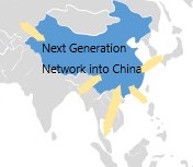 　　图 1：借助CypressTel 的新一代网络平台实现 Digital Realty 数据中心与大中华区站点之间的无缝连接