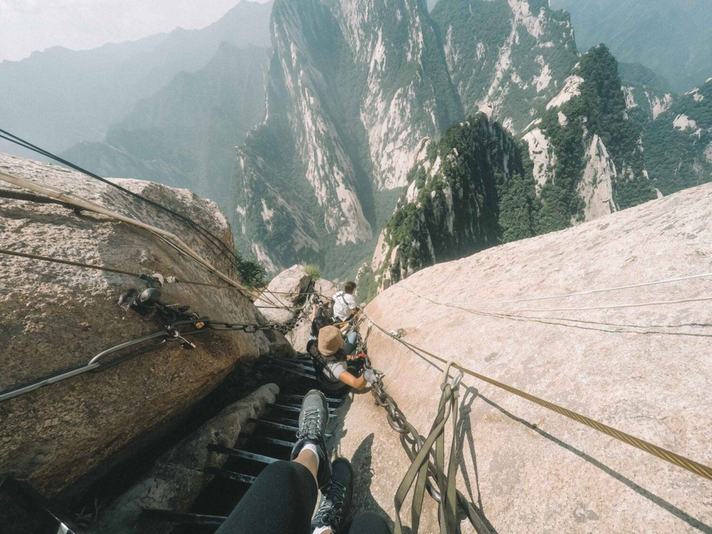 华山长空栈道 图源:chasingafterclaire