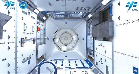 问天实验舱舱内模拟图