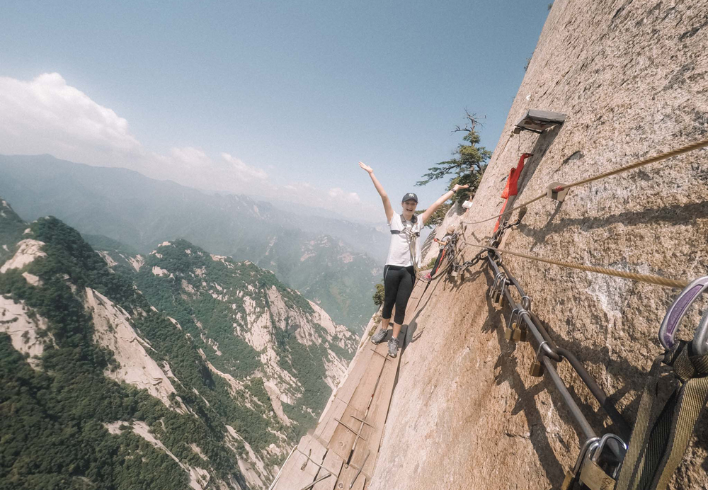 华山长空栈道 图源:chasingafterclaire