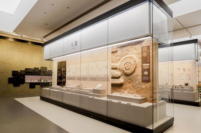 2020年8月拍摄的良渚博物院展厅.