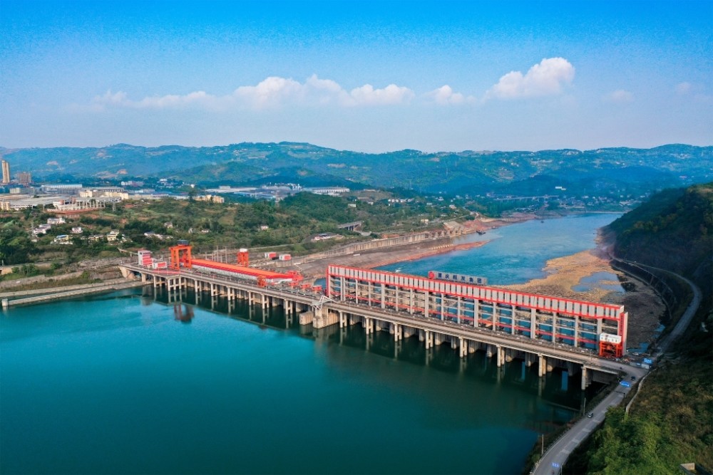 草街航电枢纽全景.重庆高速航发集团供图