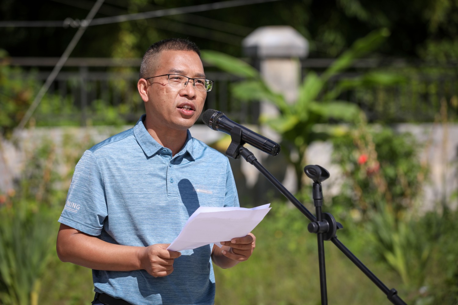 中共勐海县委副书记,县委党校校长钢图致辞