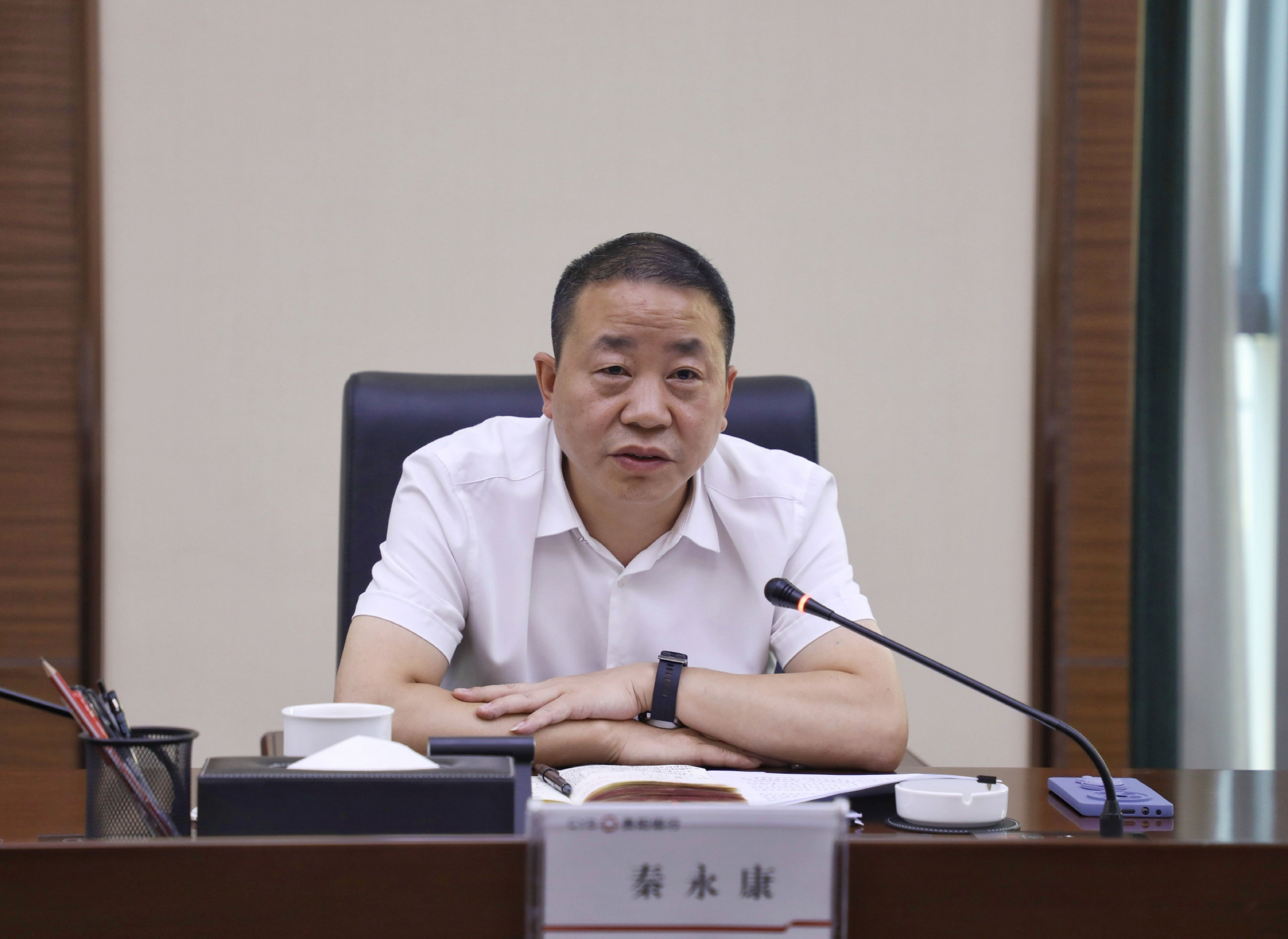 区委副书记,区长,试验区党工委副书记,管委会主任秦永康讲话贵阳银行