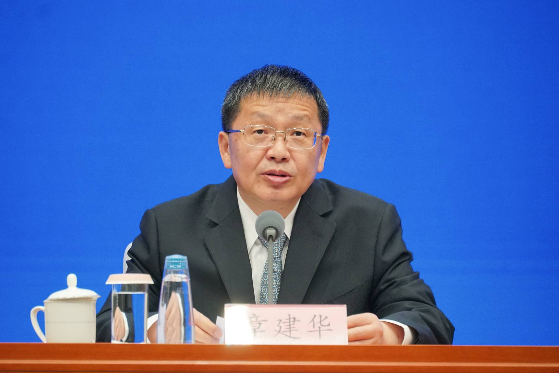 国家能源局局长章建华 &nbsp;&nbsp;澎湃新闻记者 周頔 摄