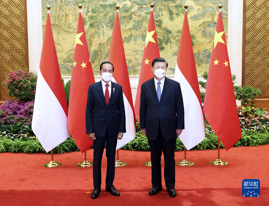 7月26日下午，国家主席习近平在北京钓鱼台国宾馆同印度尼西亚总统佐科举行会谈。新华社记者 庞兴雷 摄