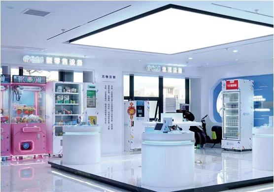 (▲乐摇摇集团产品和应用场景展示区)