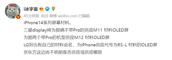 iPhone 14 series screen panel