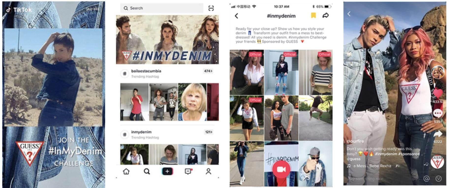 返校季期间,时尚品牌Guess在北美市场发起#inmydenim而广受欢迎