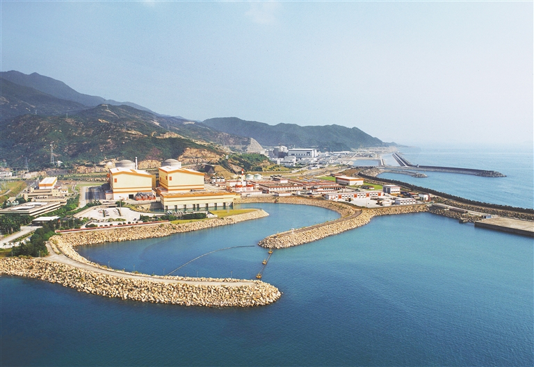大亚湾核电基地俯瞰。 深圳特区报首席记者 杨少昆 摄