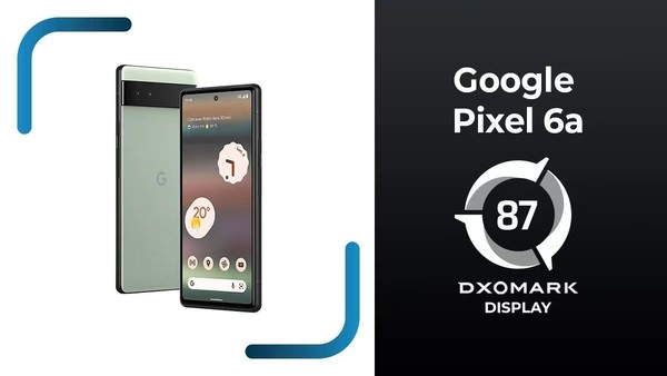 谷歌Pixel 6a屏幕测评分数揭晓