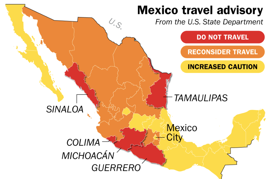 us travel advisory for mexico
