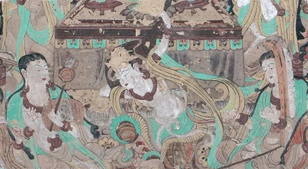 中国敦煌 莫高窟第一百一十二窟(中唐)反弾琵琶