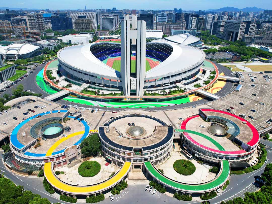 【中国银行杯】杭州:亚运五环广场换新亮相|杭州市_新浪财经_新浪网