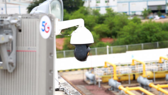 CTWing OS创新能力在多个行业落地应用,图为搭载CTWing OS能力的5G+AI摄像头赋能深圳燃气集团数字化转型