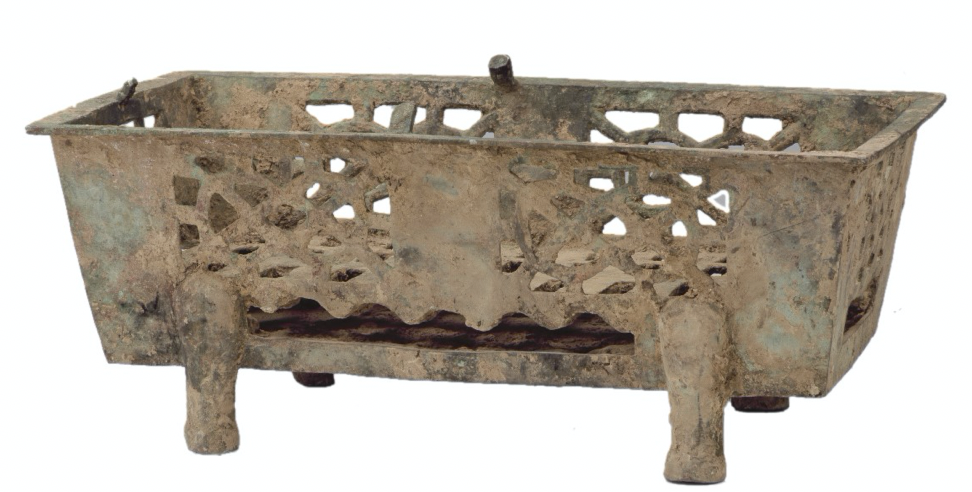 汉代铜烤炉,现藏于中国国家博物馆.