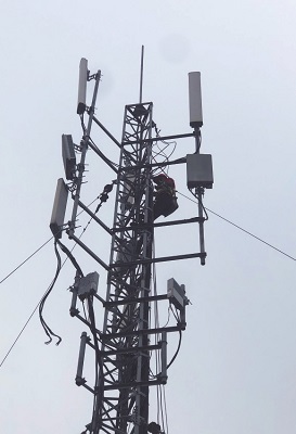 衢州移动5G四期一阶段宏站无线网建设在施工中。