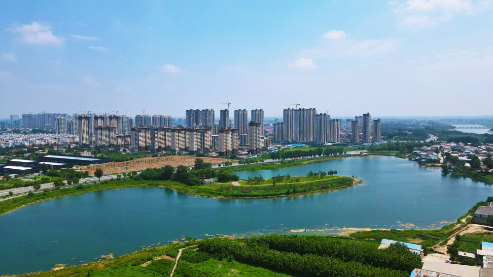 河北邢台经济开发区狗头泉水生态保护区全貌。（受访单位供图）