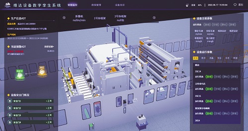 衢州移动助力维达纸业“头雁工厂”搭建的数字孪生系统。