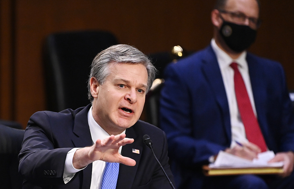 资料图:fbi局长克里斯托弗·雷.