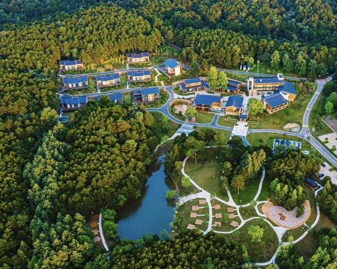 图为湖北远安太平顶森林度假酒店.