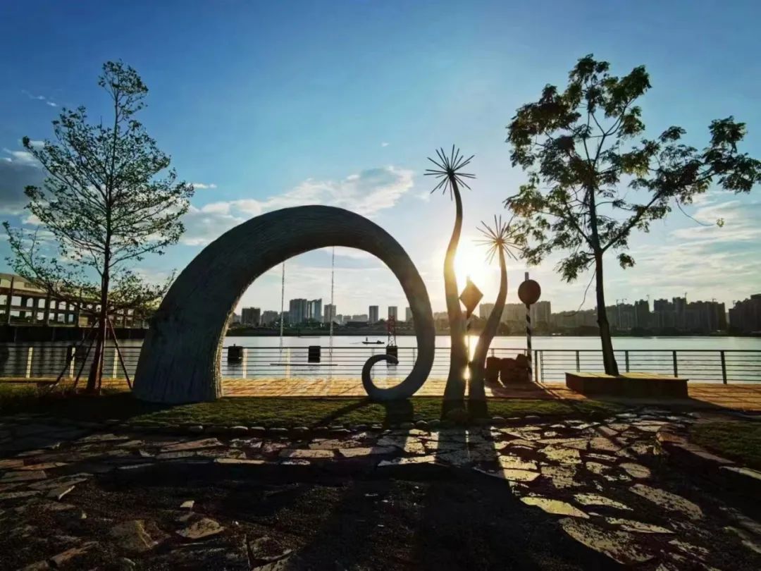 "东江画廊"乡村振兴示范带沿途风景&nbsp; 县参赛专班供图