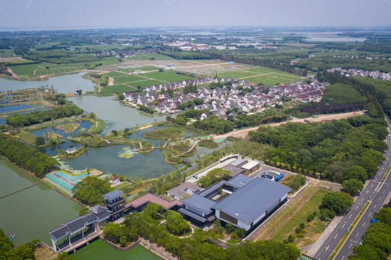 位于上海市青浦区金泽镇新池村的江南圩田样板区.海沙尔摄