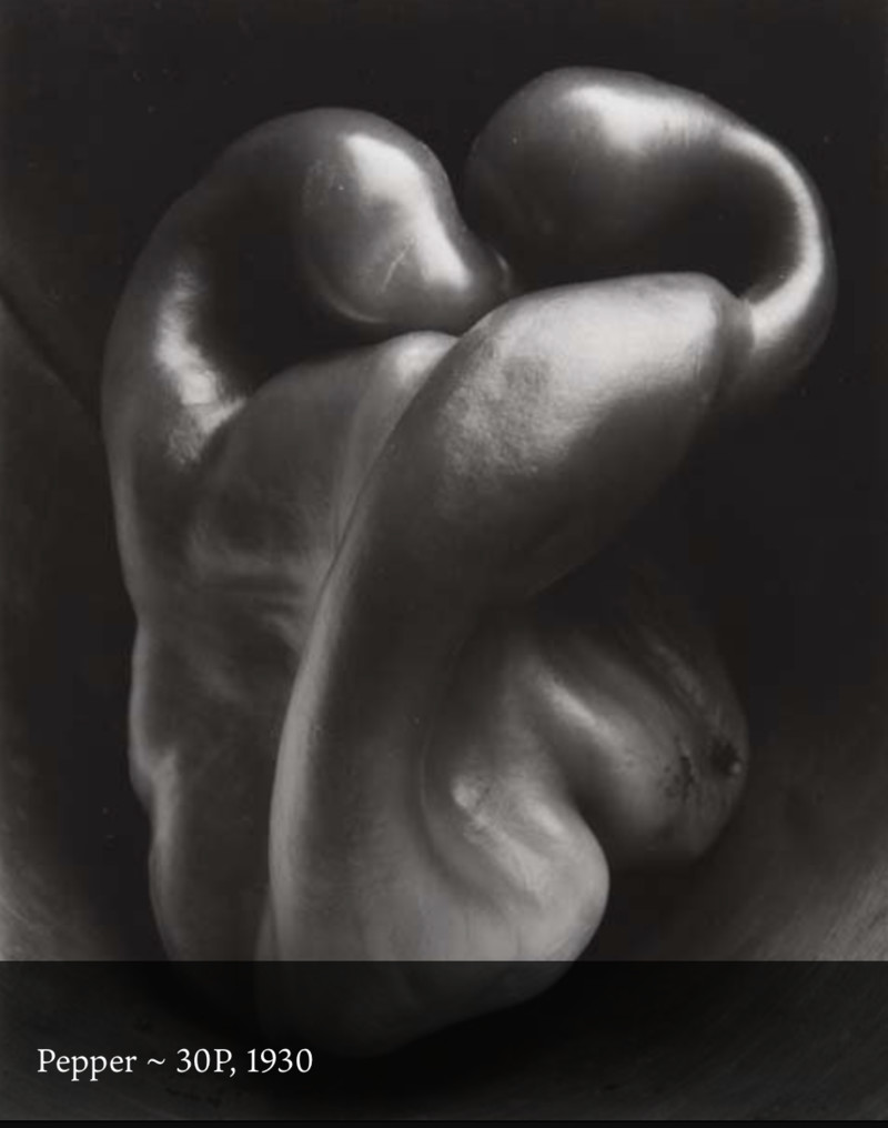 以上为Edward Weston摄影作品《青椒30号》