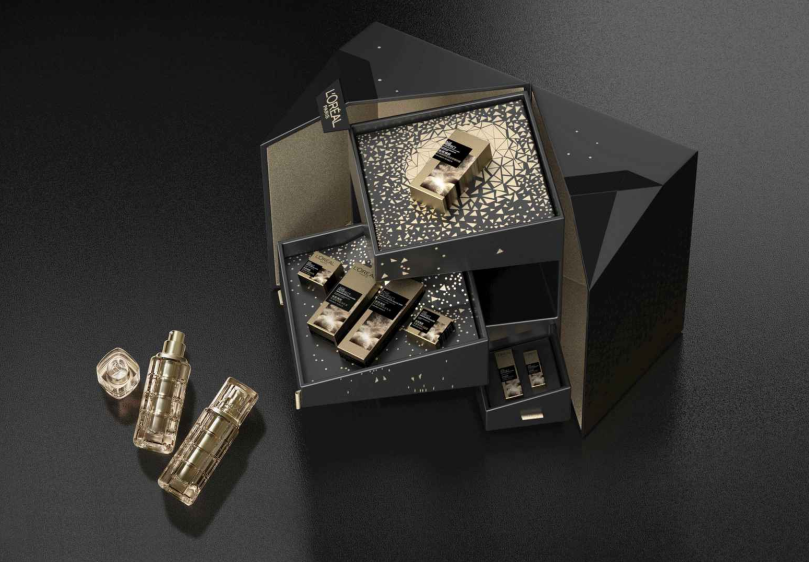 图：巴黎欧莱雅的黑钻松露礼盒