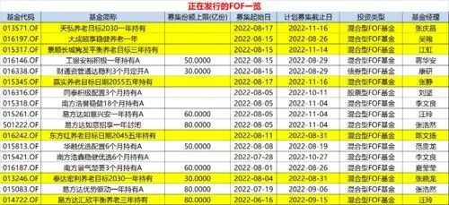 “基金公司密集布局养老目标FOF 早期的产品成立以来累计收益超50％