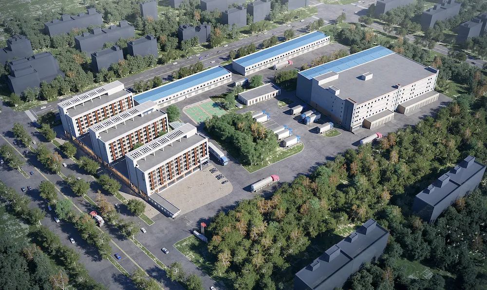 内蒙古九州通大健康产业集群鸟瞰图.