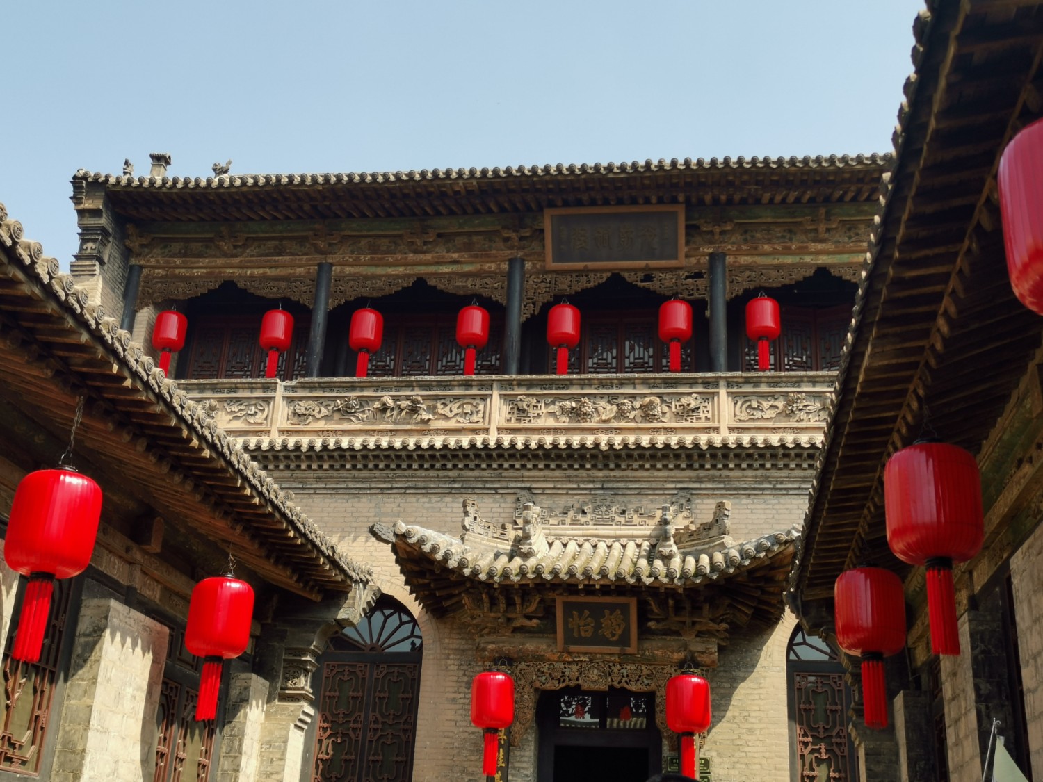 图为乔家大院一景