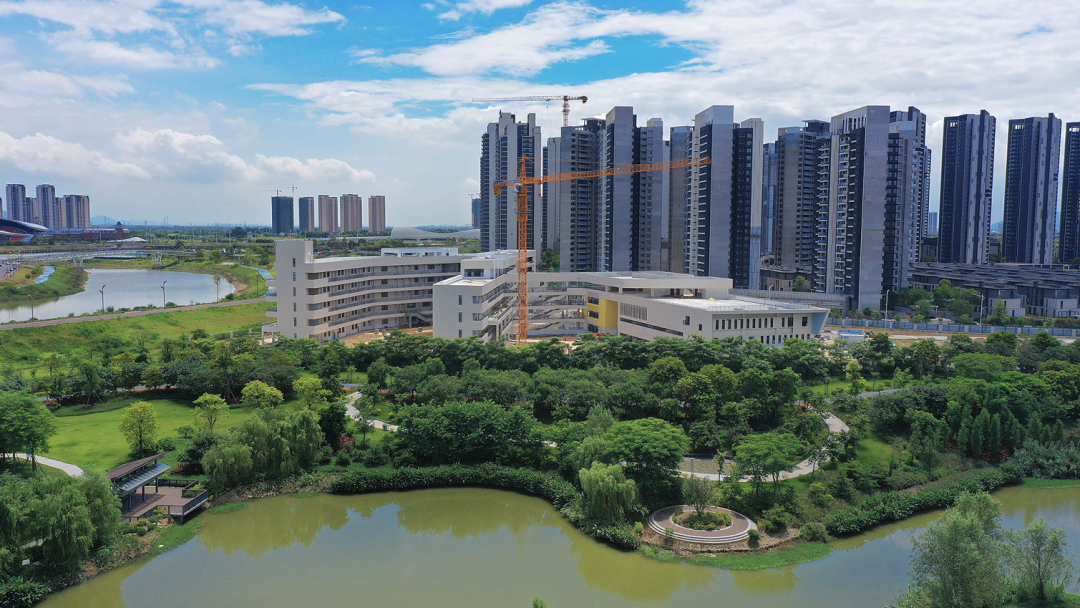 图 | 建设中的肇庆华侨城纯水岸小学 肇庆新区发布