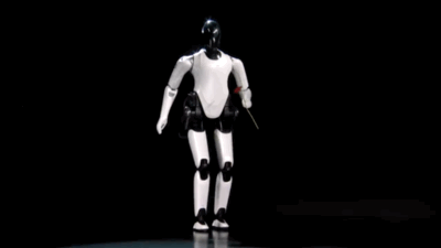 小米双足人形机器人，数智前线制图