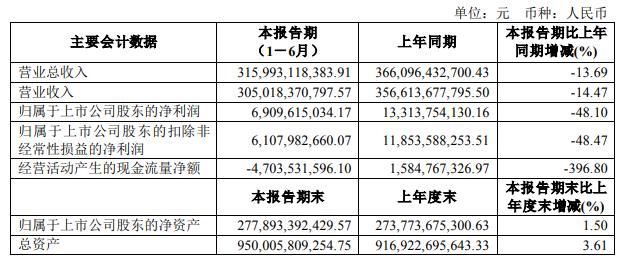 图片来源：上汽集团半年报