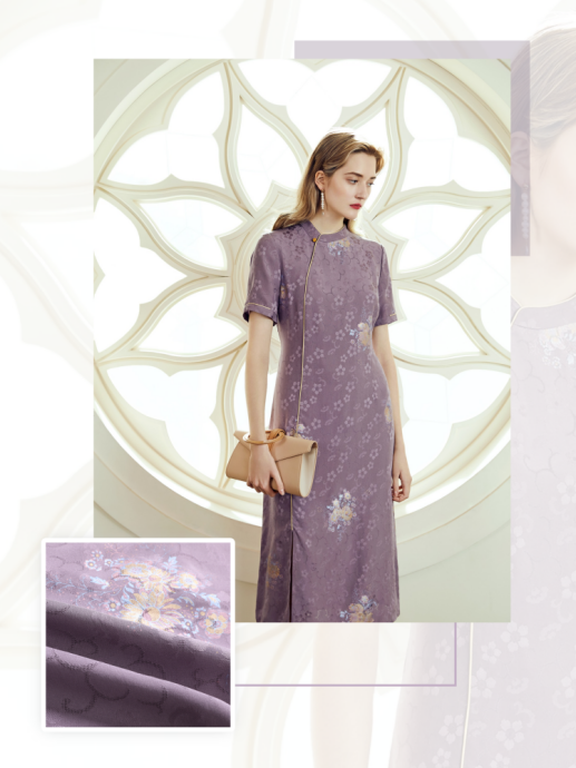 　　世界级非遗面料 花罗