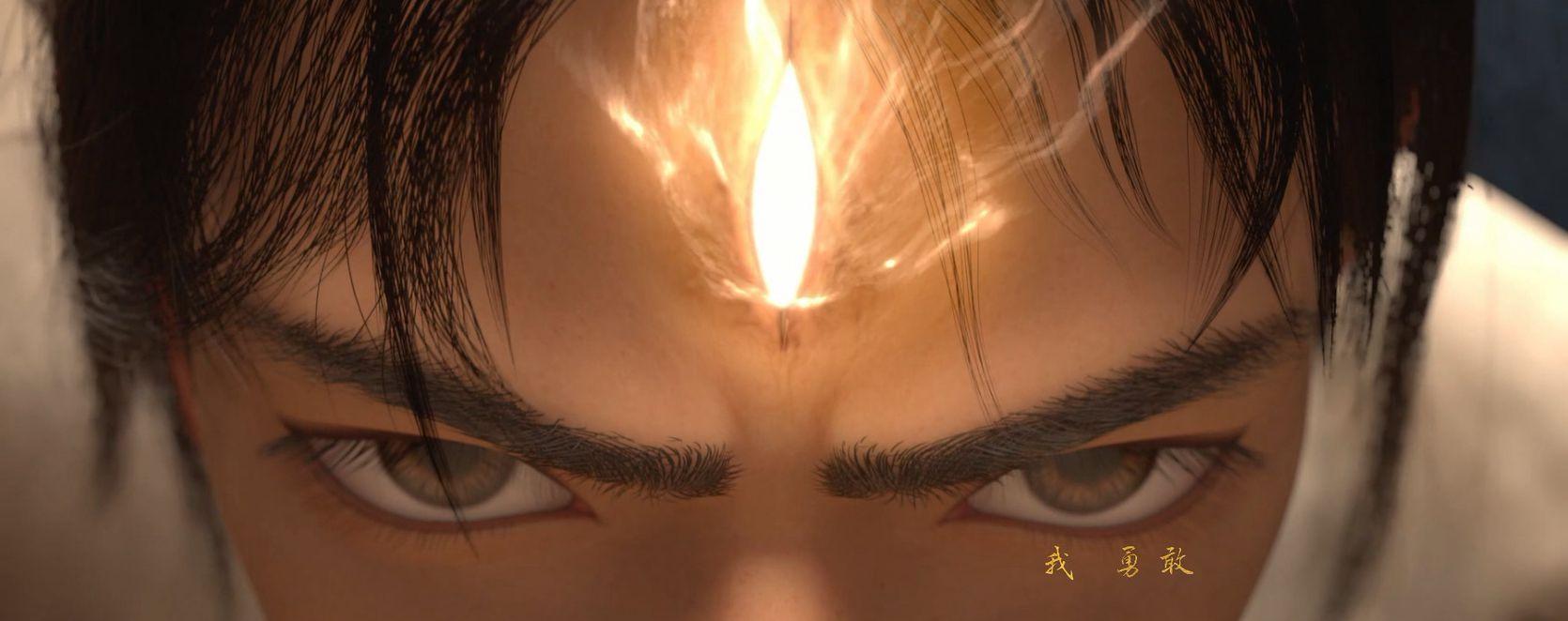 杨戬额间的天眼设计尝试过十几套方案.