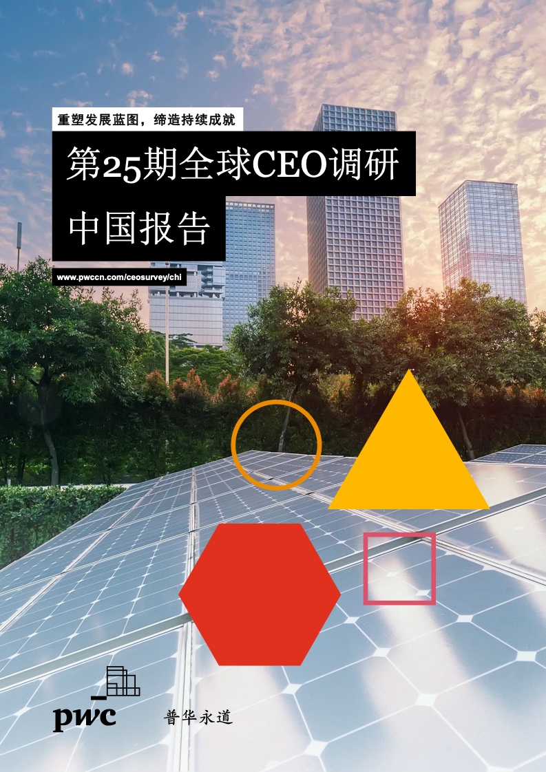 普华永道：2022年第25期全球CEO调研中国报告