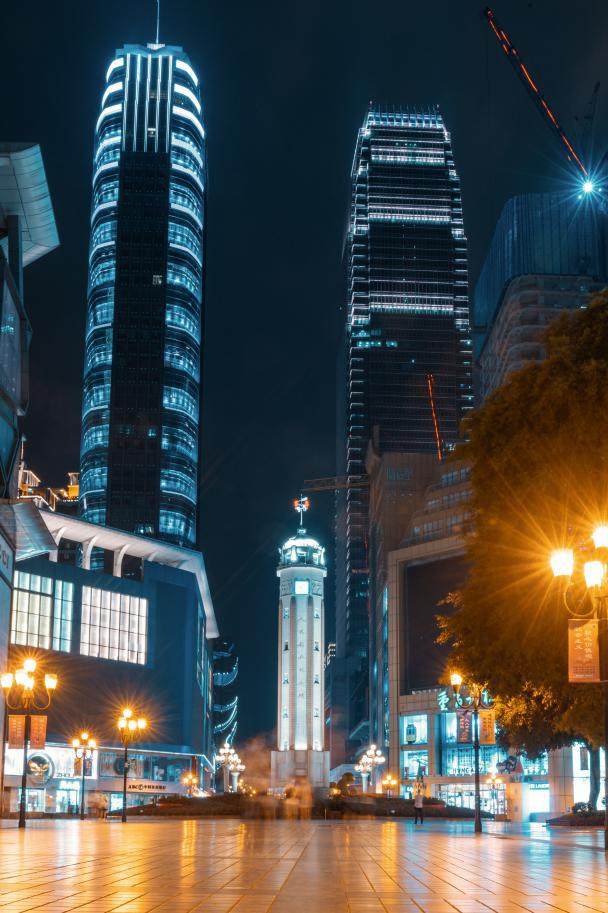 重庆解放碑夜景