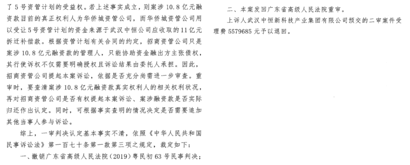 招商资管承接通道业务却“假戏真做”，诉深华发控股股东并主张变卖质押股票等，一审判决被最高院撤销