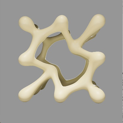 　　创新蝴蝶结形状的4DFWD网格中底结构