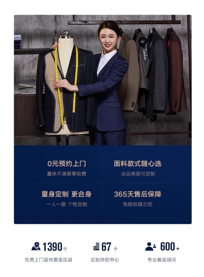　　(图：国内领先服装定制平台——衣邦人)