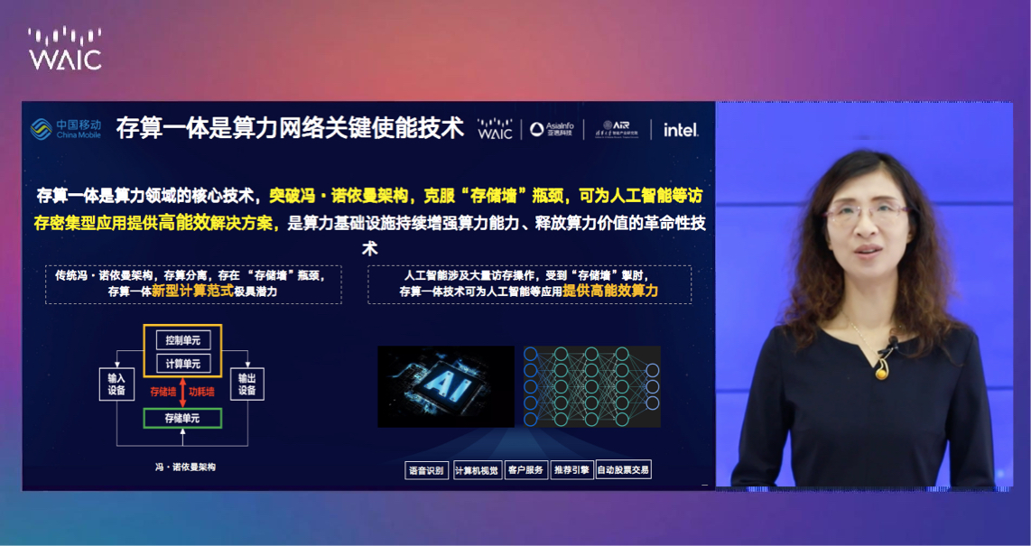 “技术”中国移动研究院黄宇红：存算一体助力算力网络创新发展