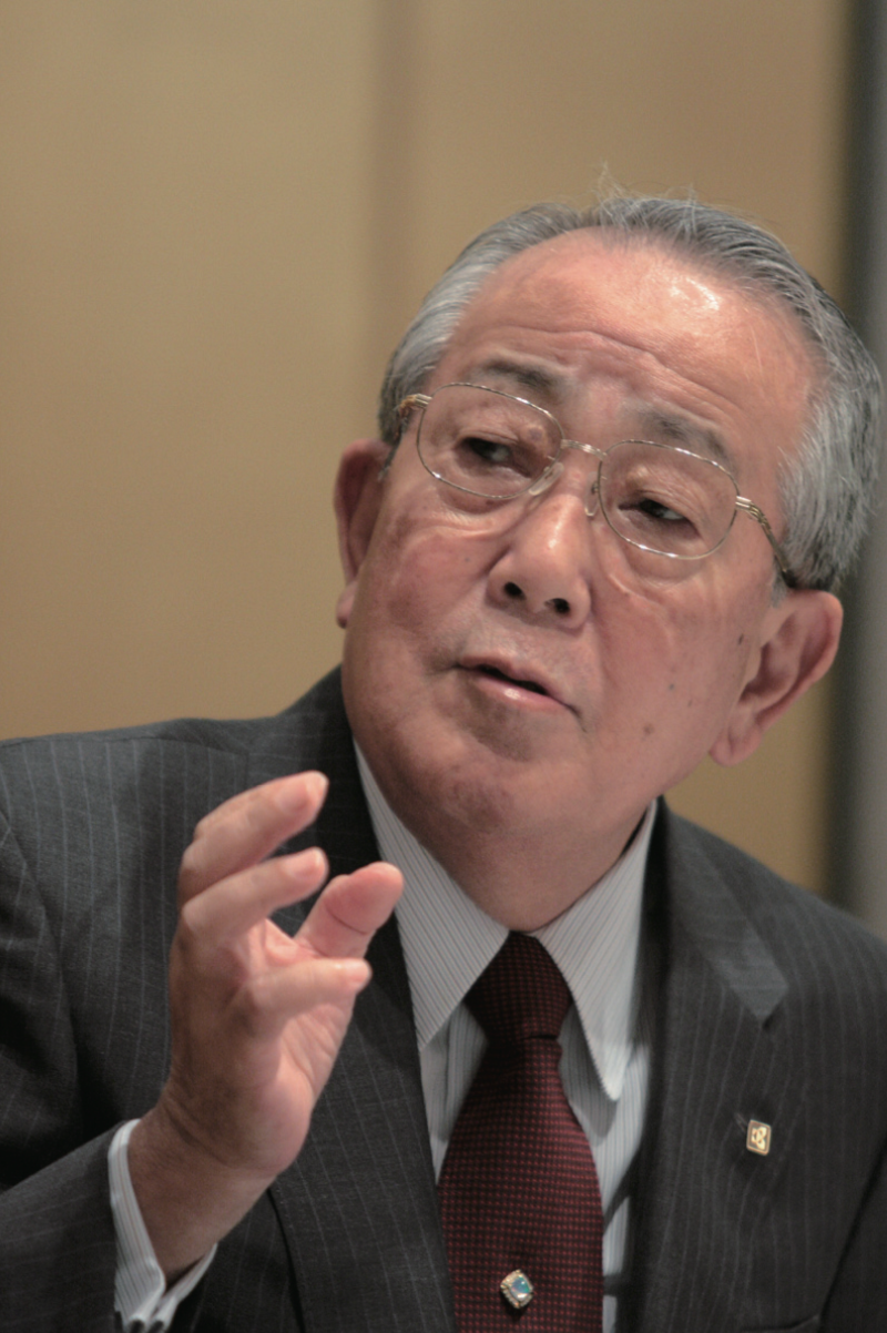 日本"经营之圣"稻盛和夫,图片由中信出版集团提供