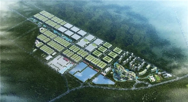 　　▲中信环境湘南纺织产业基地环保设施园效果图。