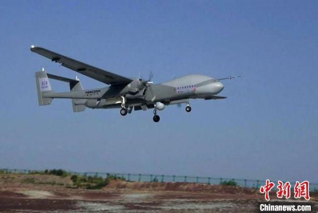 双尾蝎无人机起飞驰援甘孜州泸定县抗震救灾工作. 腾盾科创供图